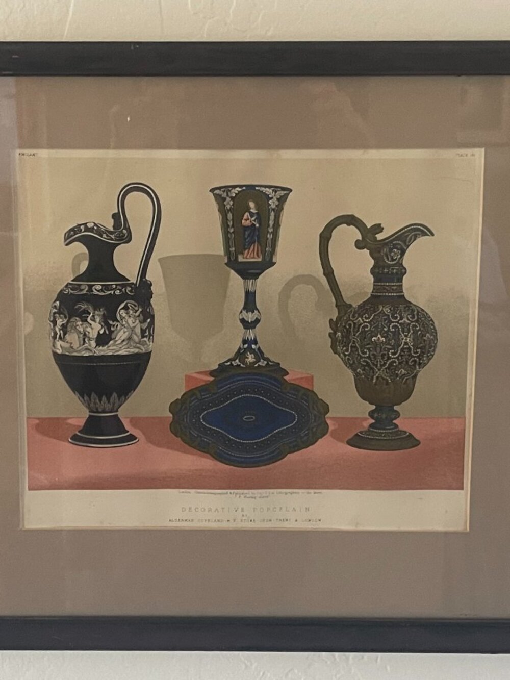 Antique Exhibition Decorative Porcelain Alderman Copeland Phillips Hand Colored